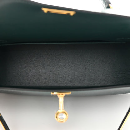 Hermes Shiny Lizard Mini Kelly Sellier 20 Vert Cypress 5 of 10