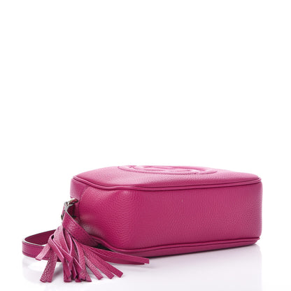 Gucci Pebbled Calfskin Small Soho Disco Bag Bright Bougainvillea 4 of 8