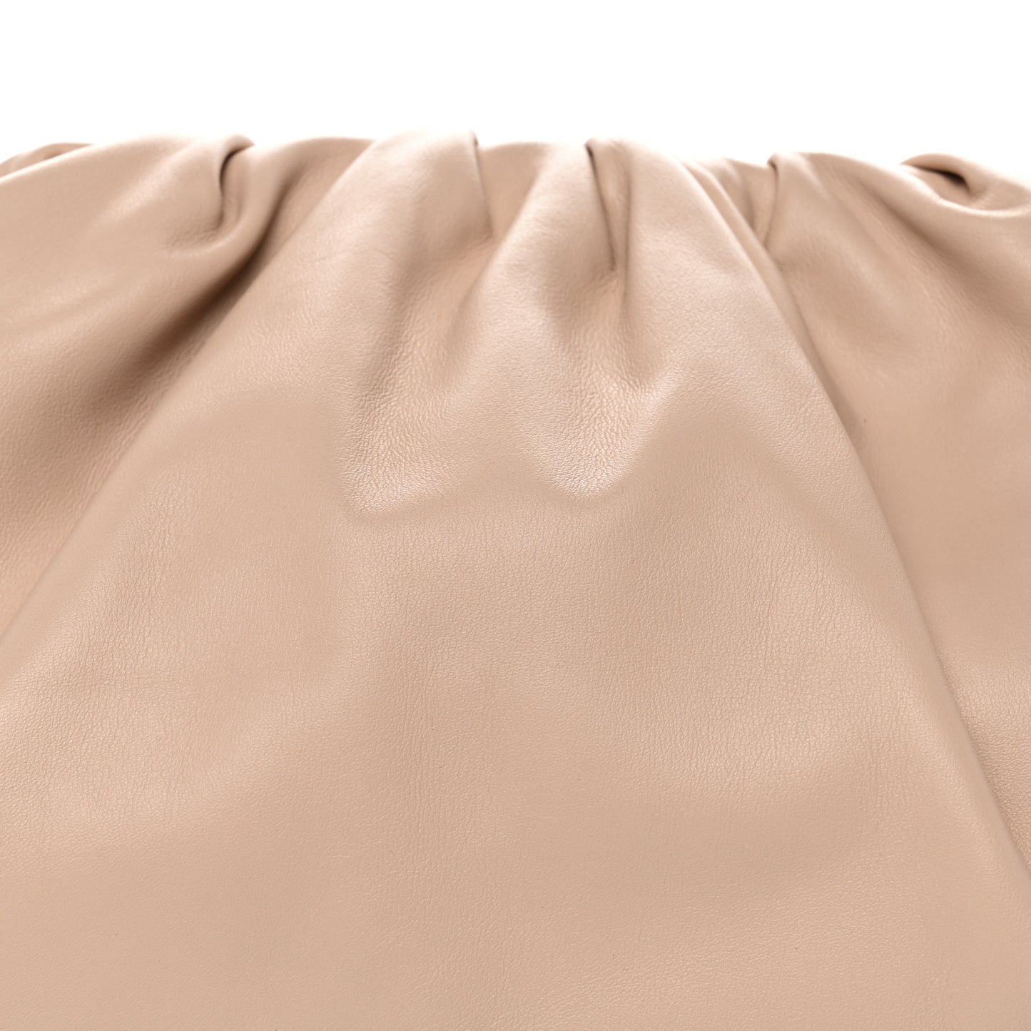 Smooth Butter Calf The Pouch Oversized Clutch Nude