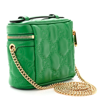 Gucci Calfskin GG Matelasse Mini Top Handle Bag Spring Green 3 of 10