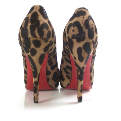 Christian Louboutin Leopard Calf Hair Lady Derby Ankle Boots 39.5 3 of 8