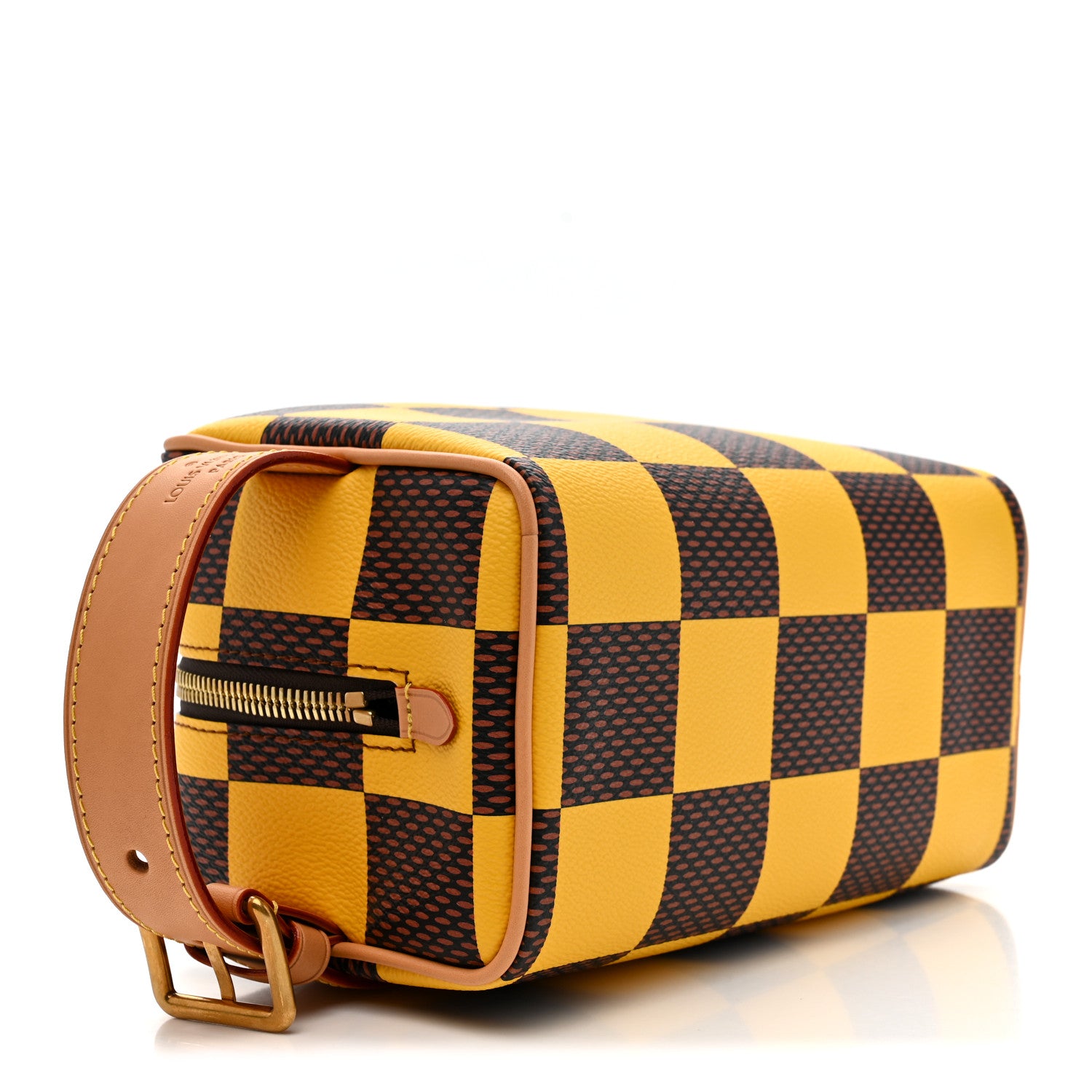 Louis Vuitton Damier Pop Dopp Kit Toilet Pouch Jaune Mat 4 of 9