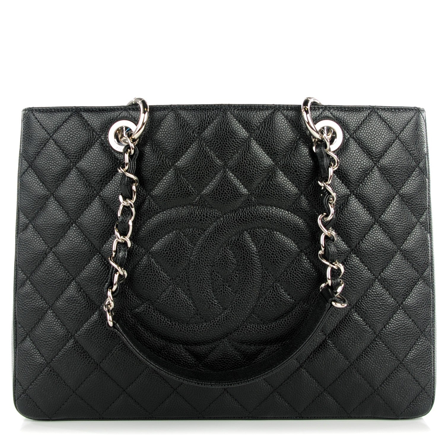 Chanel Caviar Quilted Grand Shopping Tote GST Black 1 of 7