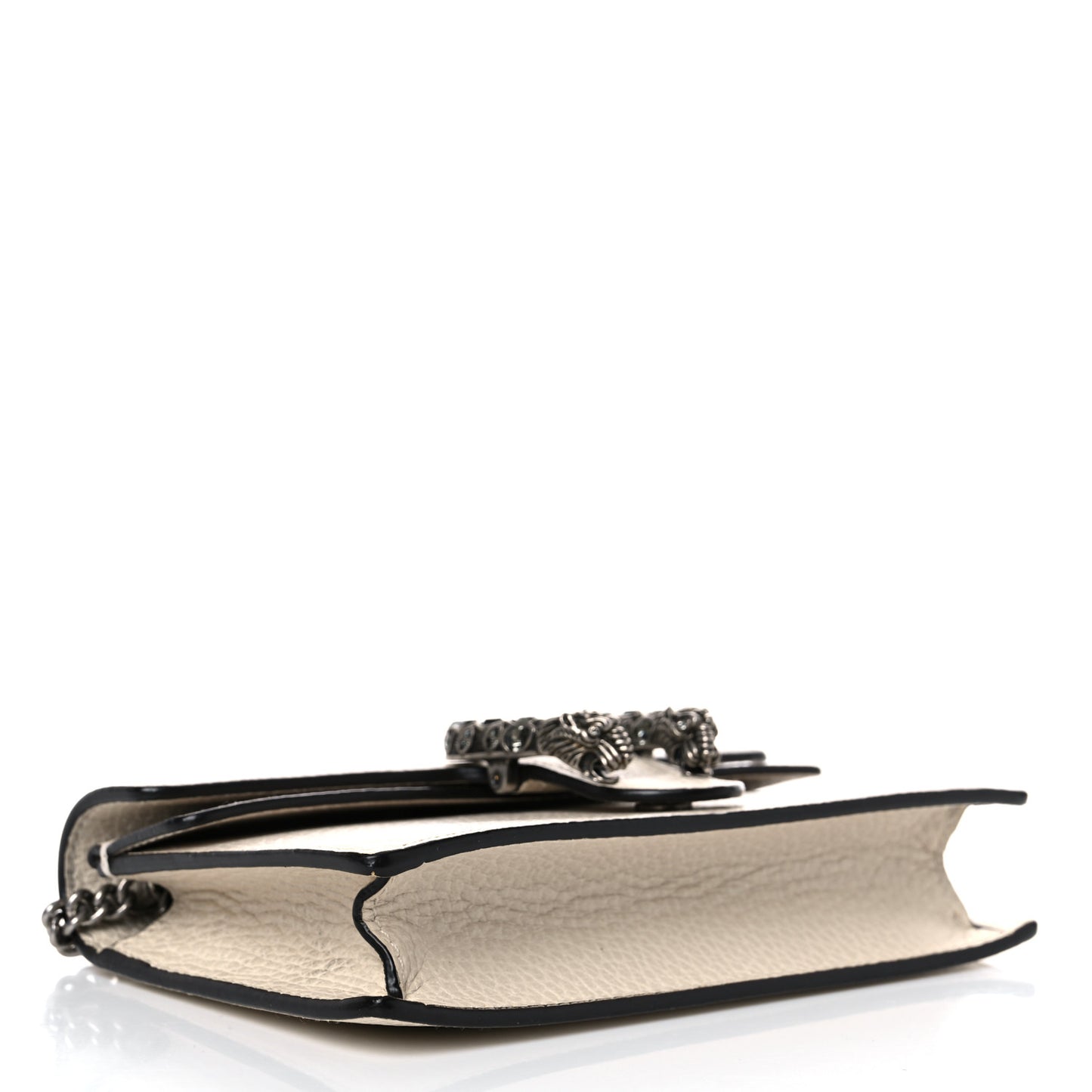 Dollar Calfskin Crystal Super Mini Dionysus Shoulder Bag Mystic White Black Diamond