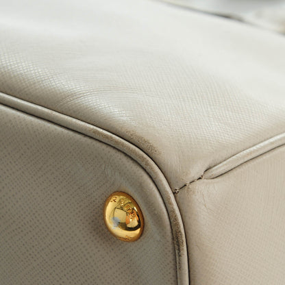 Prada Saffiano Small Galleria Double Zip Tote Pomice 11 of 12