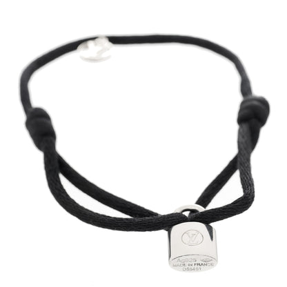 Louis Vuitton X UNICEF Sterling Silver Lockit Bracelet Black 2 of 6
