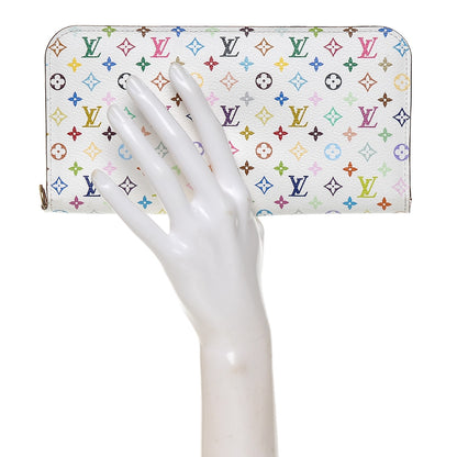 Louis Vuitton Monogram Multicolor Insolite Wallet White Litchi 2 of 7
