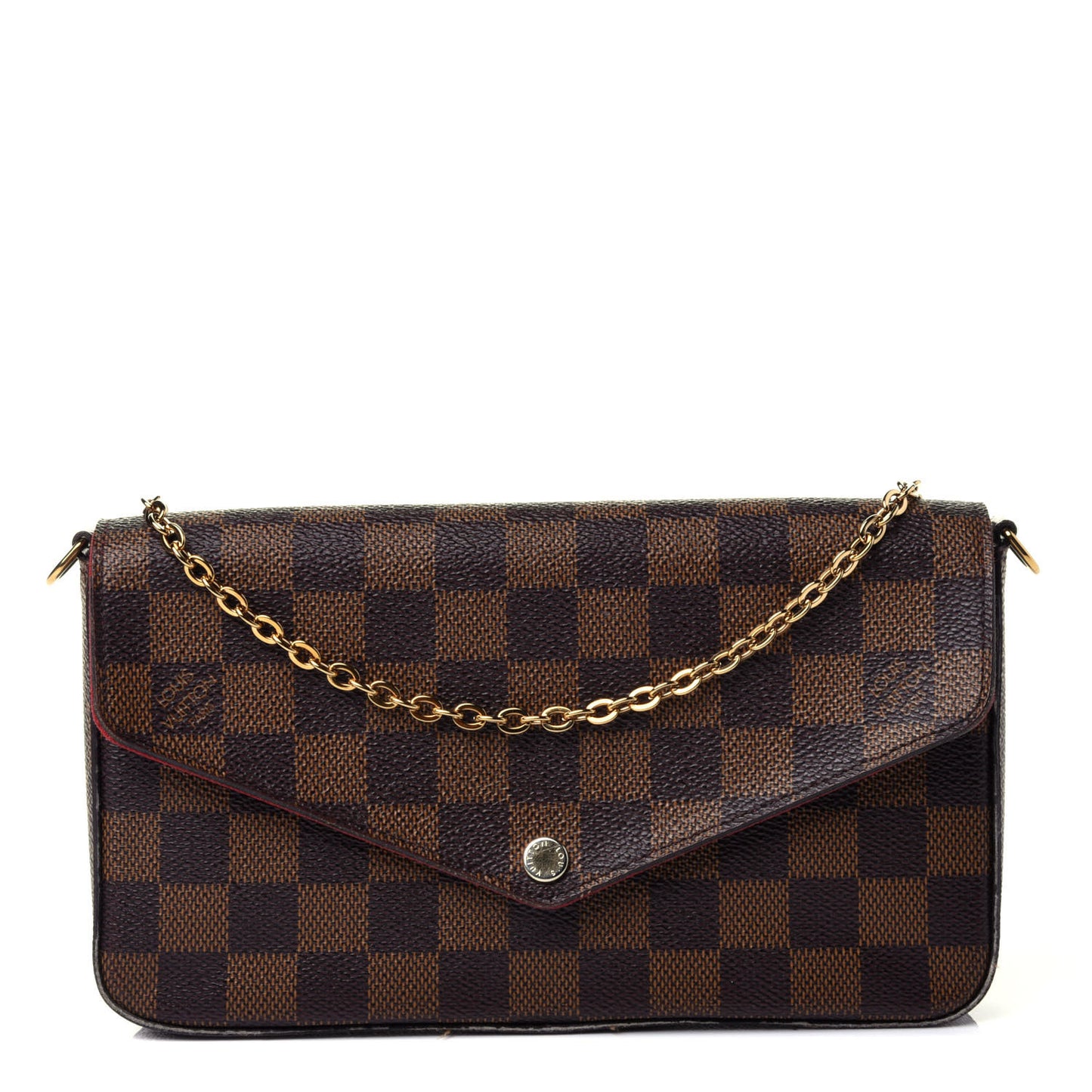 Damier Ebene Pochette Felicie Chain Wallet