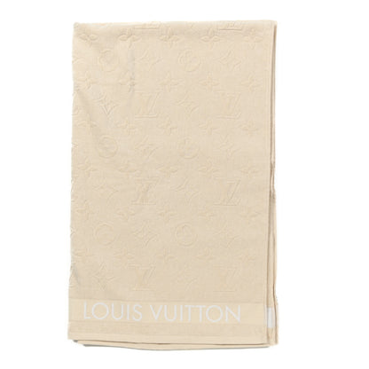 Louis Vuitton Cotton Monogram Classic Beach Towel Beige 1 of 3