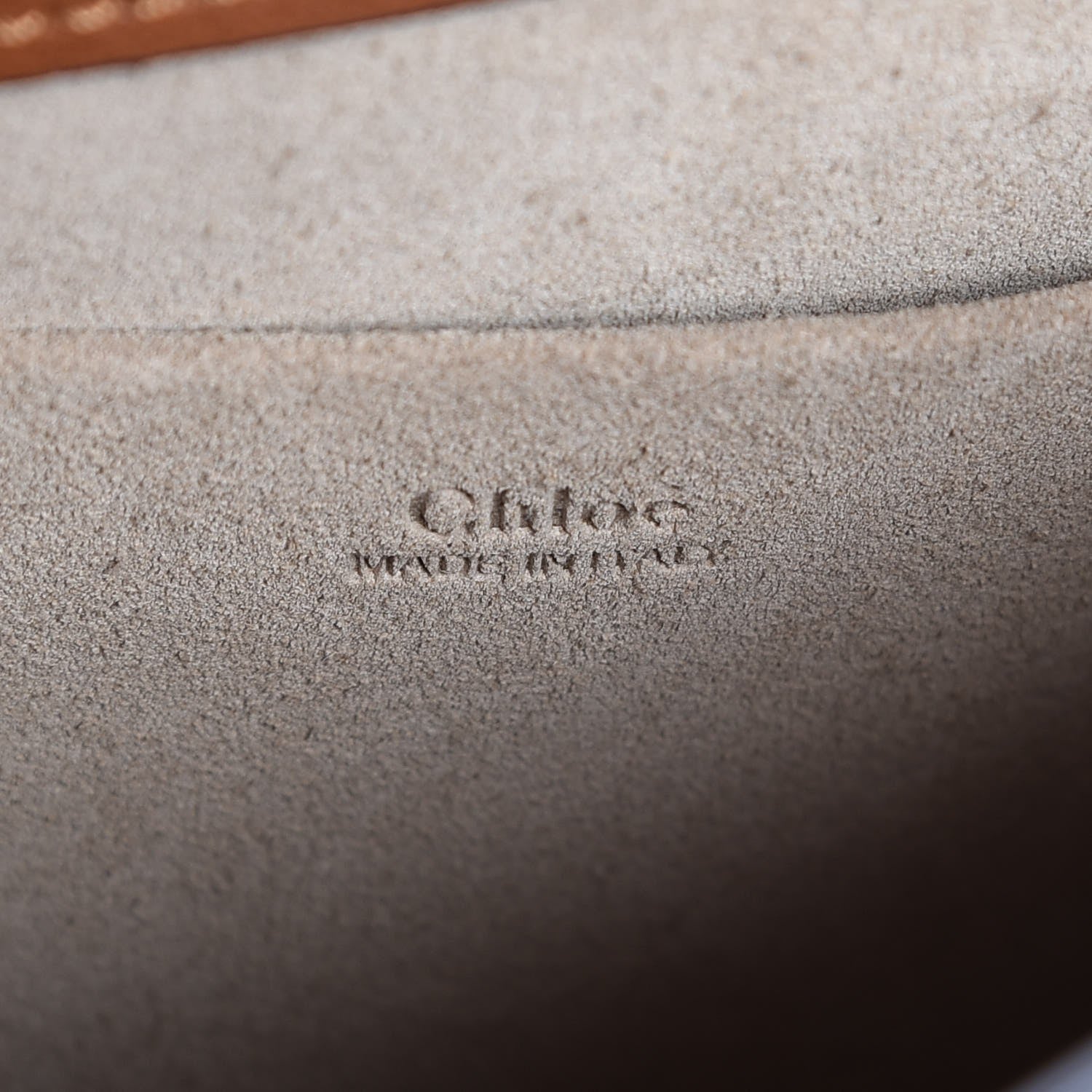 Chloe Calfskin Suede Medium Nile Bracelet Bag Caramel 6 of 8