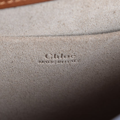 Chloe Calfskin Suede Medium Nile Bracelet Bag Caramel 6 of 8