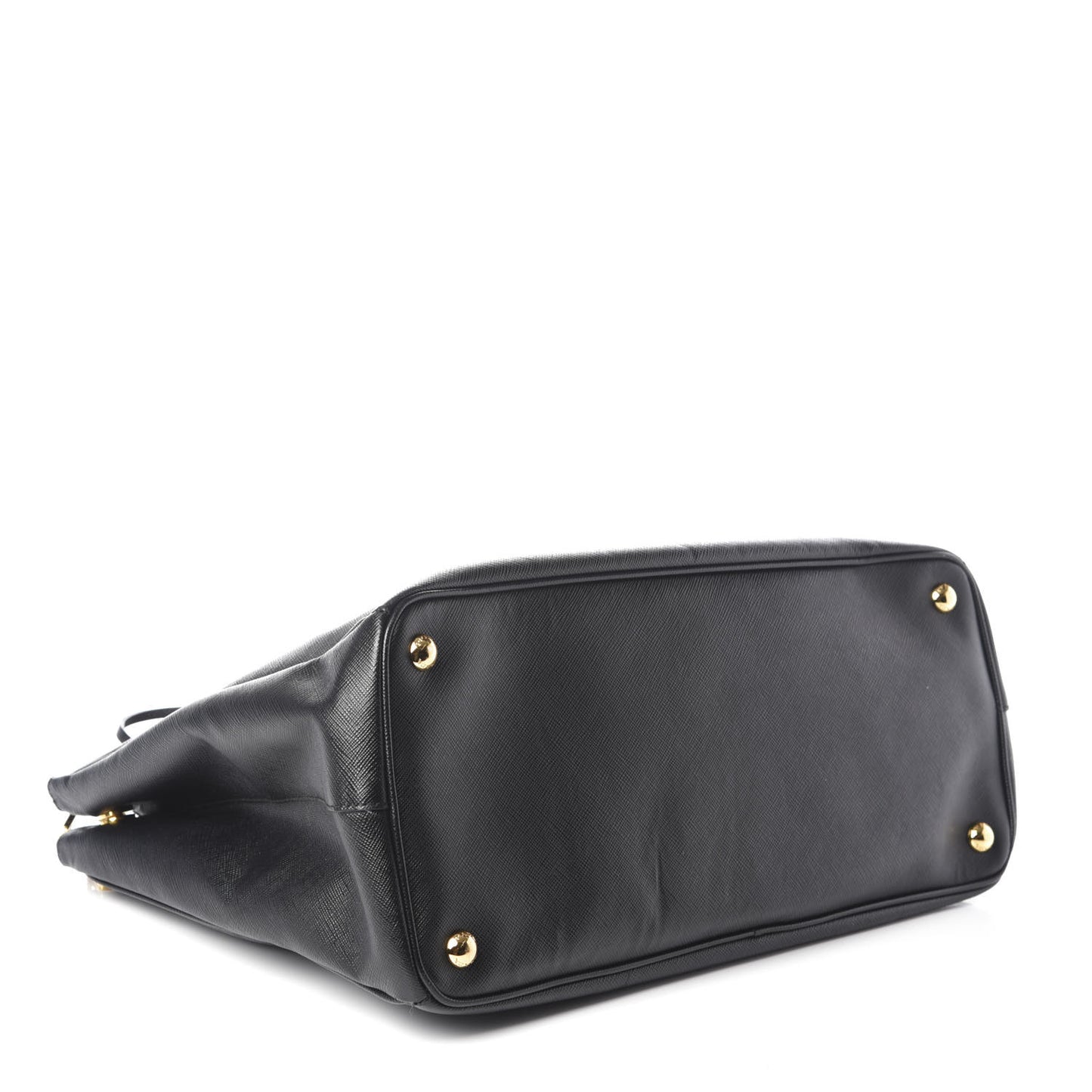 Saffiano Large Galleria Double Zip Tote Black