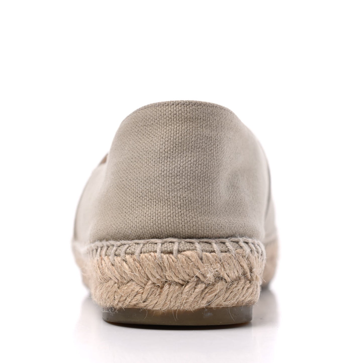 Canvas Grosgrain CC Espadrilles 39 Beige Black