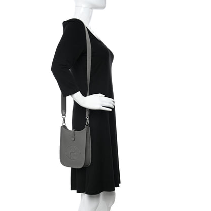 Hermes Taurillon Clemence Evelyne TPM Gris Meyer 2 of 11