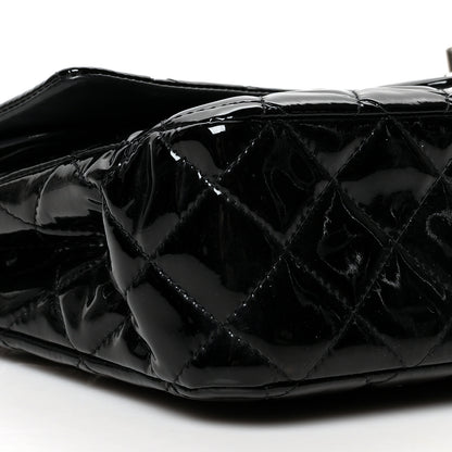 Chanel Patent Quilted Medium Double Flap Black 9 of 11