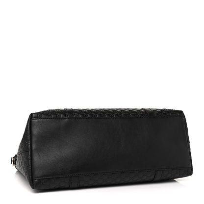 Gucci Soft Microguccissima Small Zippered Satchel Black 3 of 8