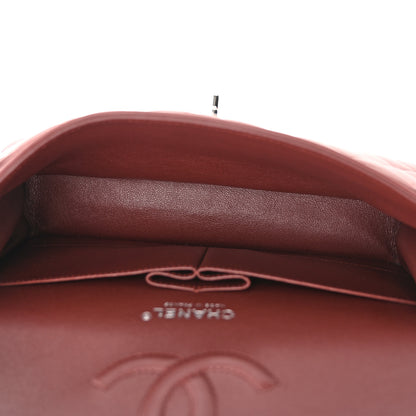 Chanel Lambskin Quilted Medium Double Flap Burgundy 5 of 10