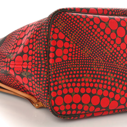 Louis Vuitton Monogram Kusama Waves Neverfull MM Red 7 of 8