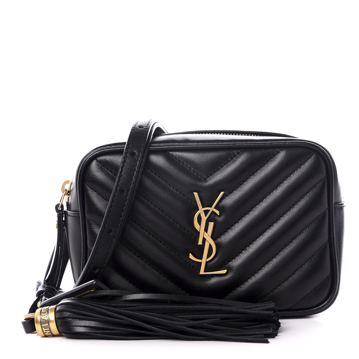 Calfskin Matelasse Monogram Lou Belt Bag Black
