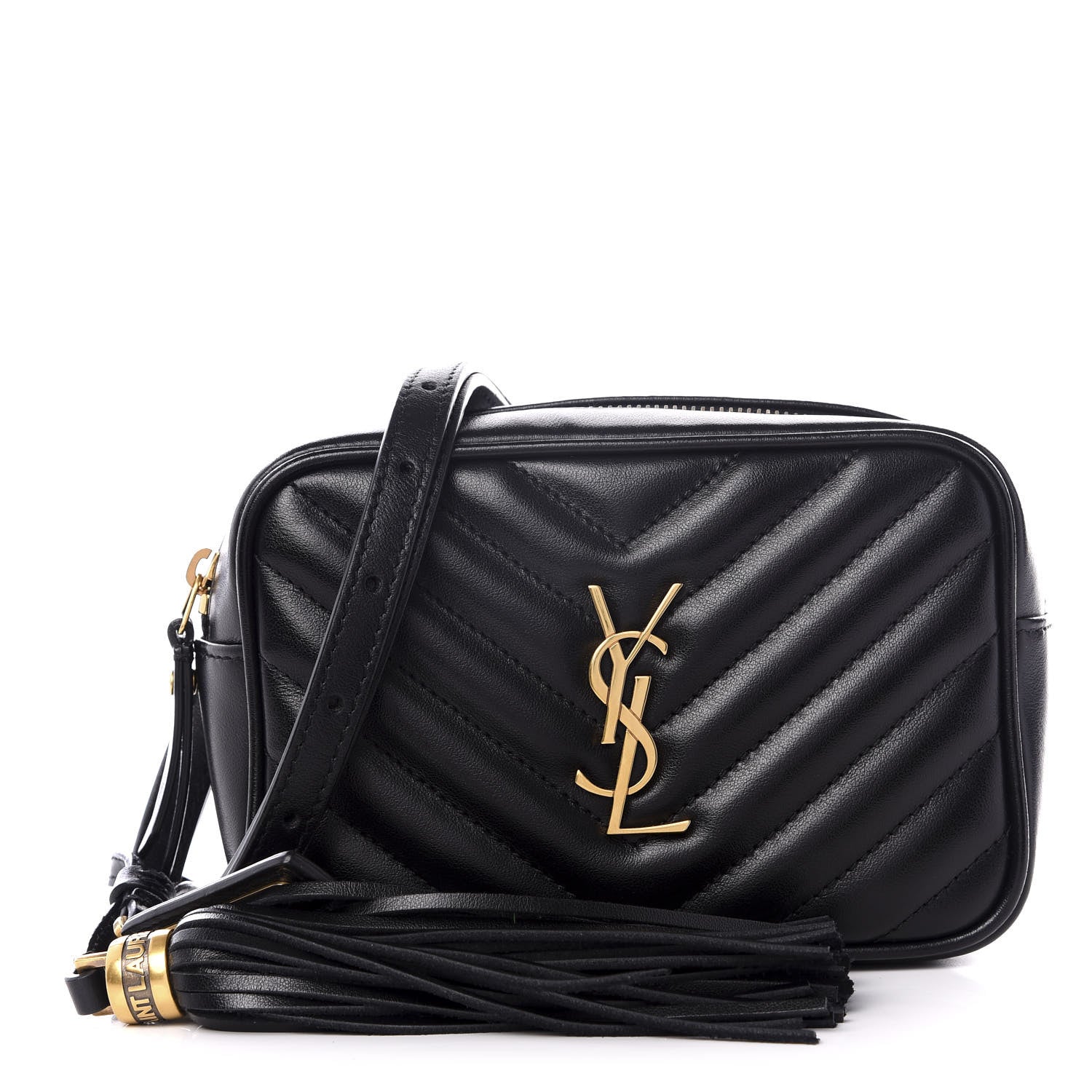 Saint Laurent Calfskin Matelasse Monogram Lou Belt Bag Black 1 of 8