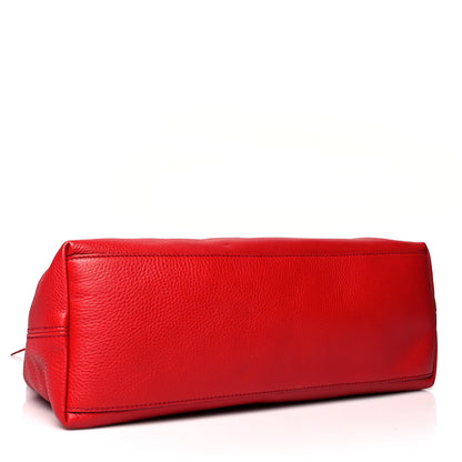 Gucci Pebbled Calfskin Medium Soho Chain Shoulder Bag Tabasco Red 4 of 10