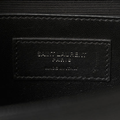 Saint Laurent Grain De Poudre Small Monogram Kate Satchel Black 6 of 9