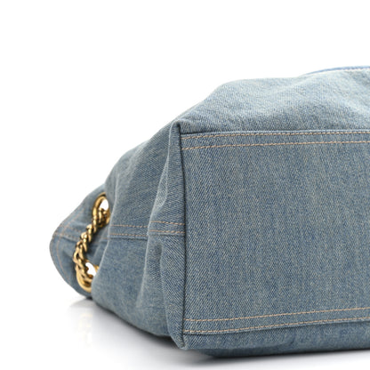 Gucci Denim Medium Soho Chain Shoulder Bag Blue 9 of 12