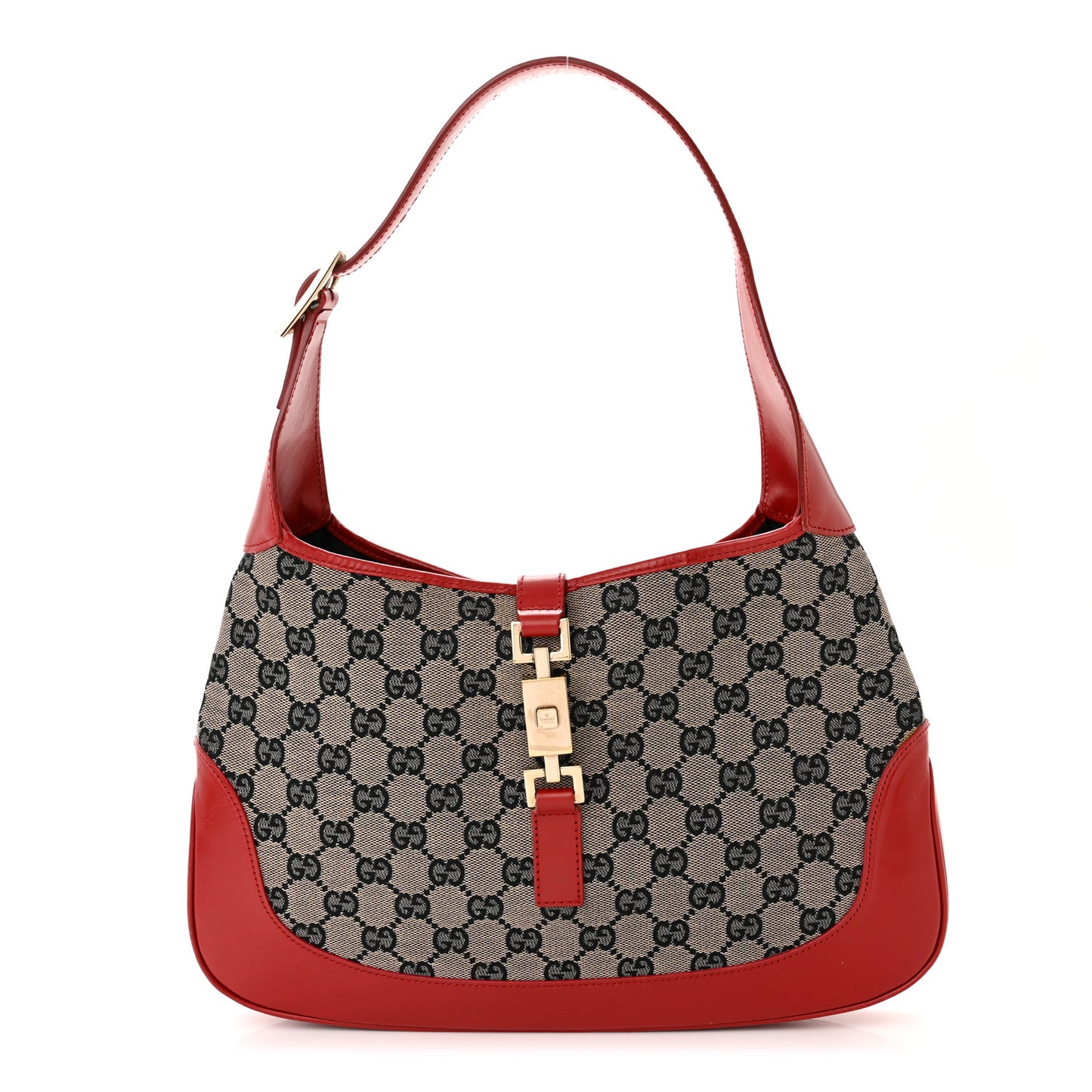Monogram Jackie O Hobo Beige Blue Red
