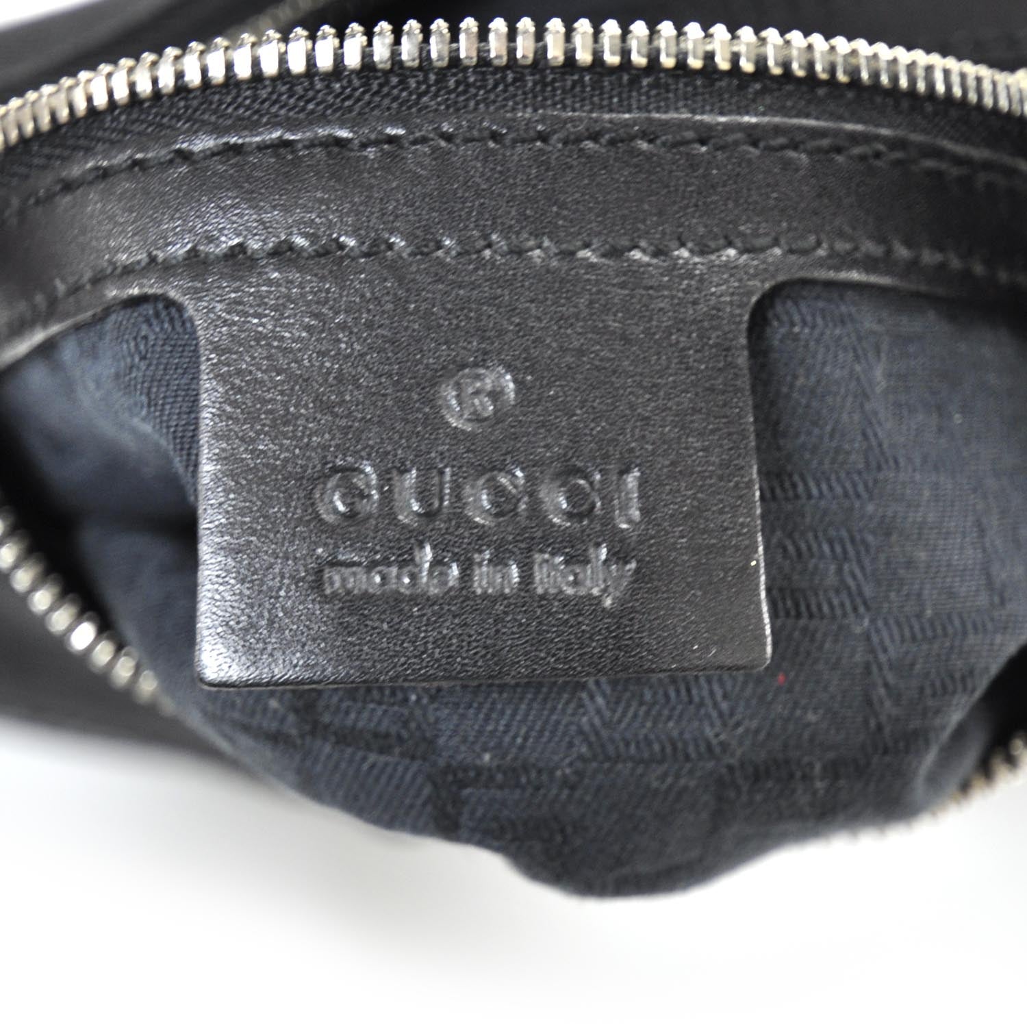 Gucci Canvas Reins Hobo Black 7 of 8