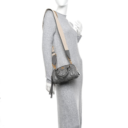 Gucci Calfskin GG Matelasse Mini Bowler Bag Dusty Grey Natural 3 of 11