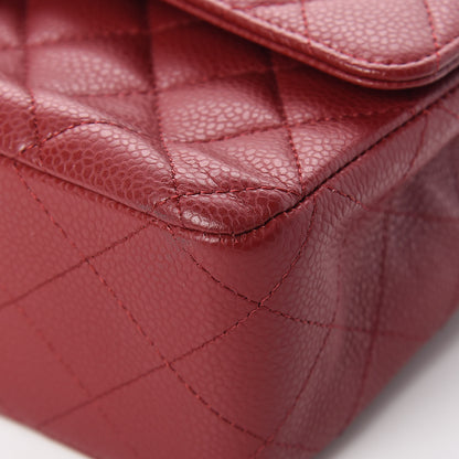 Chanel Caviar Quilted Medium Double Flap Red 10 of 19