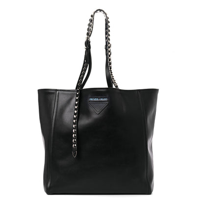 Prada Grace Lux Studded Large Concept Shopper Tote Black 1 of 20