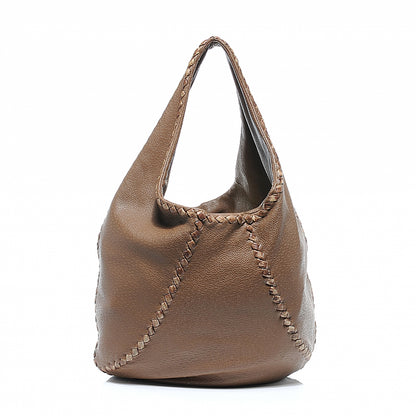 Bottega Veneta Perforated Leather Pekary Cervo Hobo Cigar 1 of 6