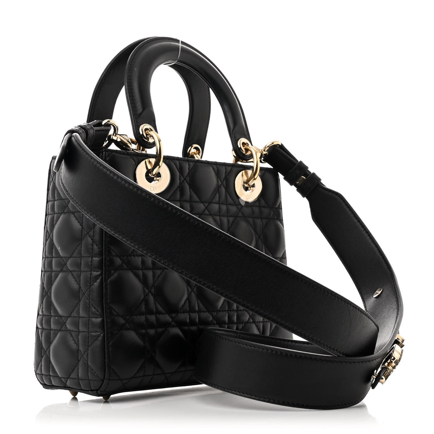 Lambskin Cannage Small My ABCDior Lady Dior Black