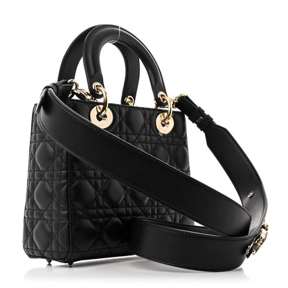 Christian Dior Lambskin Cannage Small My ABCDior Lady Dior Black 3 of 10
