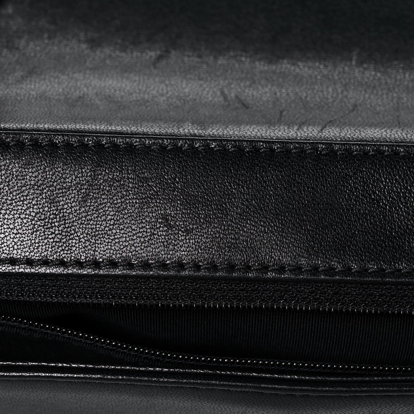 Sheepskin Quilted Vintage Mademoiselle Flap Black