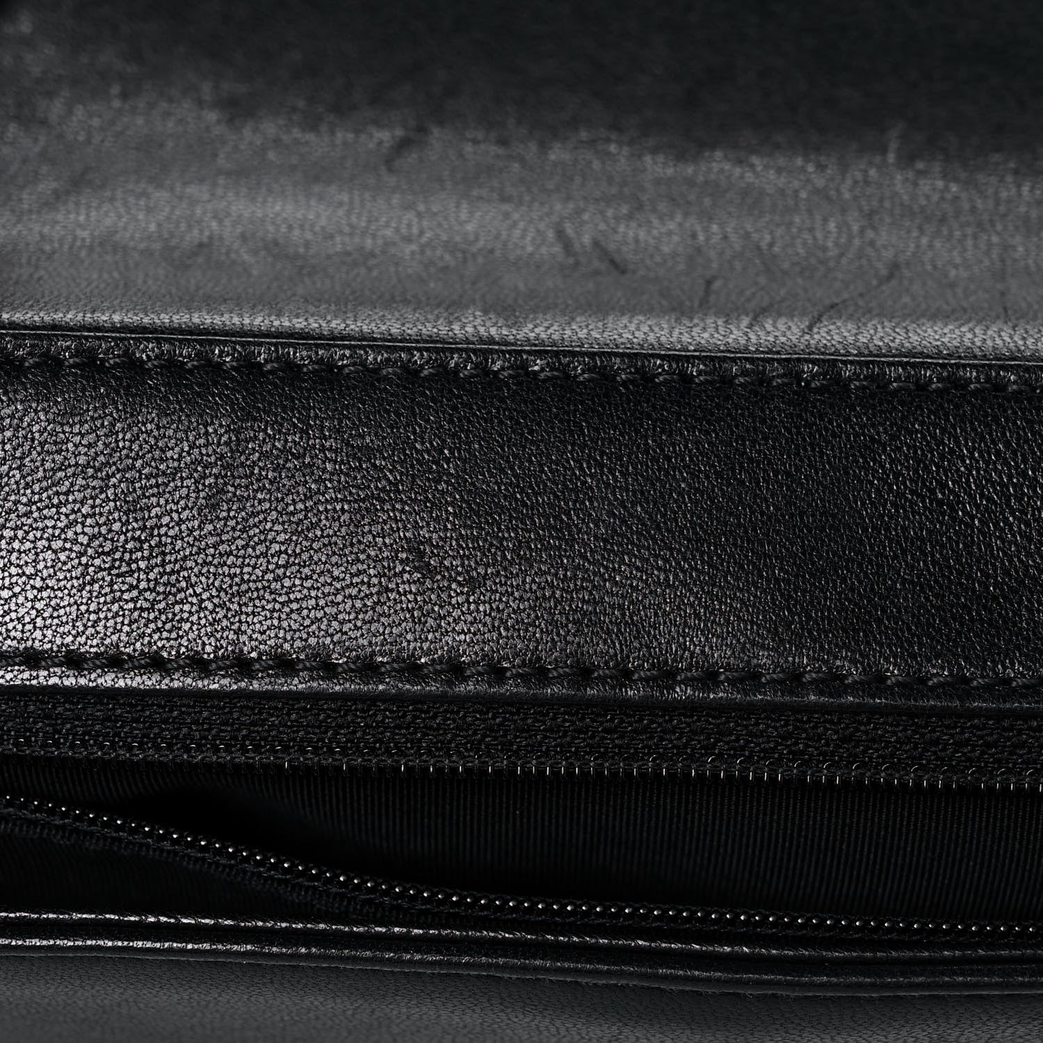 Chanel Sheepskin Quilted Vintage Mademoiselle Flap Black 13 of 14