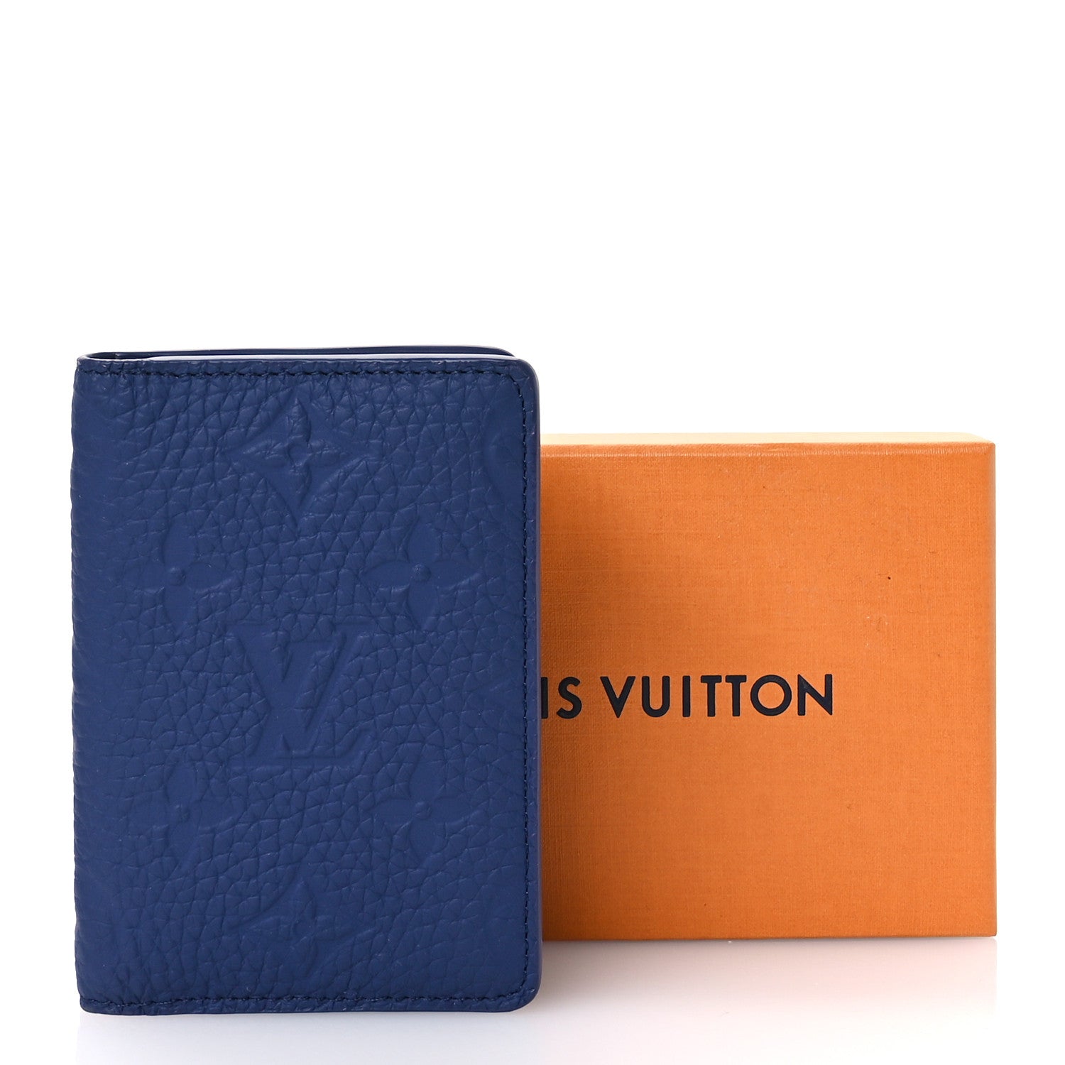 Louis Vuitton Taurillon Monogram Pocket Organizer Blue 7 of 7
