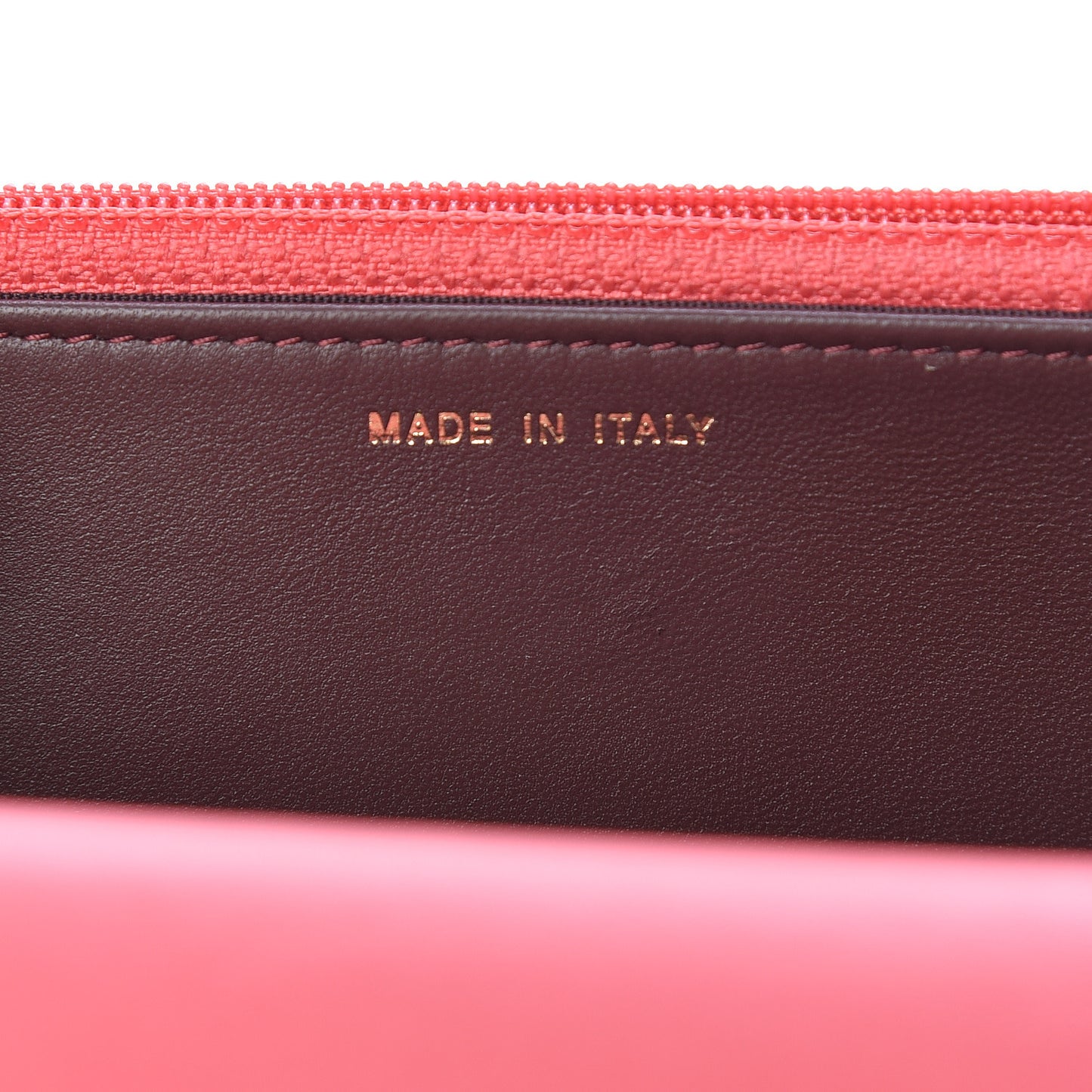 Lambskin Quilted Trendy CC Wallet On Chain WOC Bright Pink