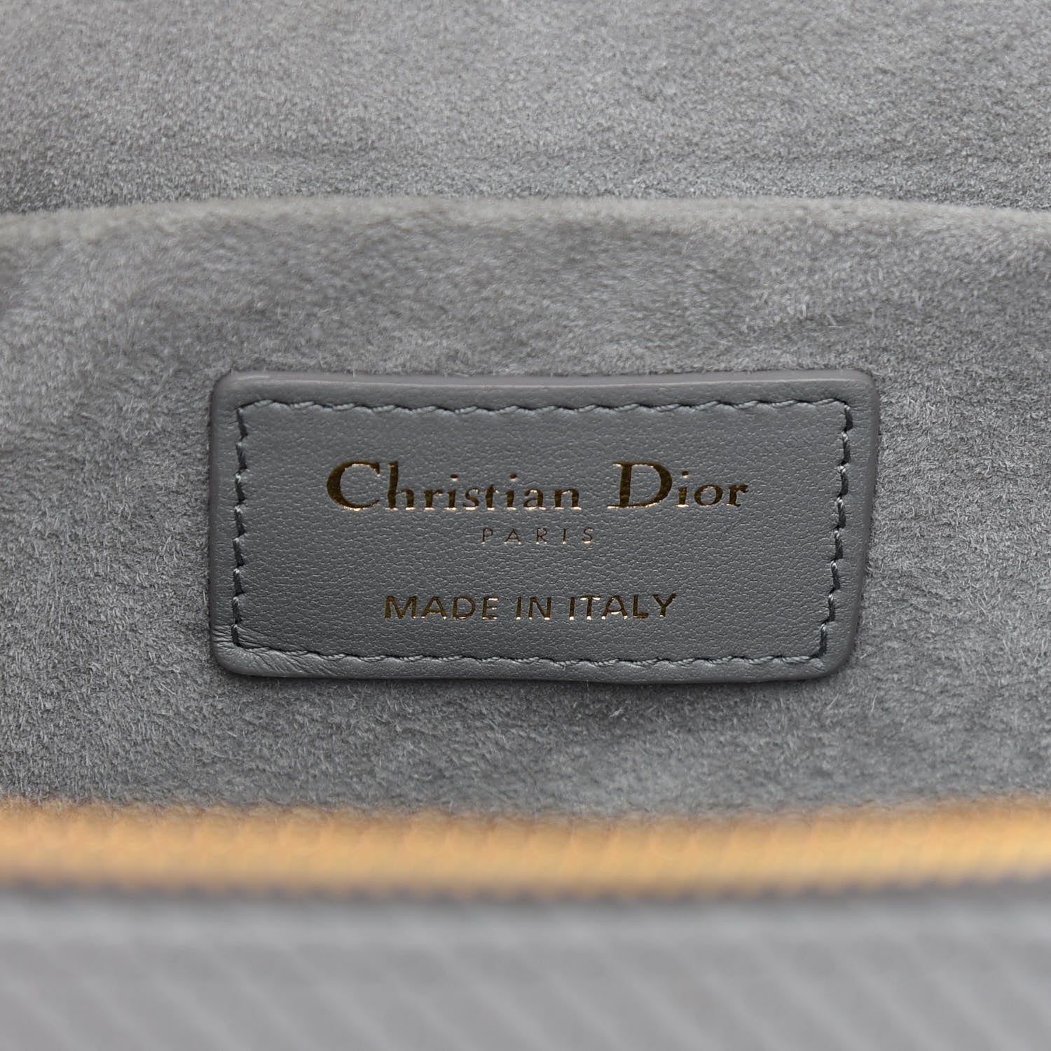 Christian Dior Lambskin Cannage Small Diortravel Vanity Case Grey 6 of 8