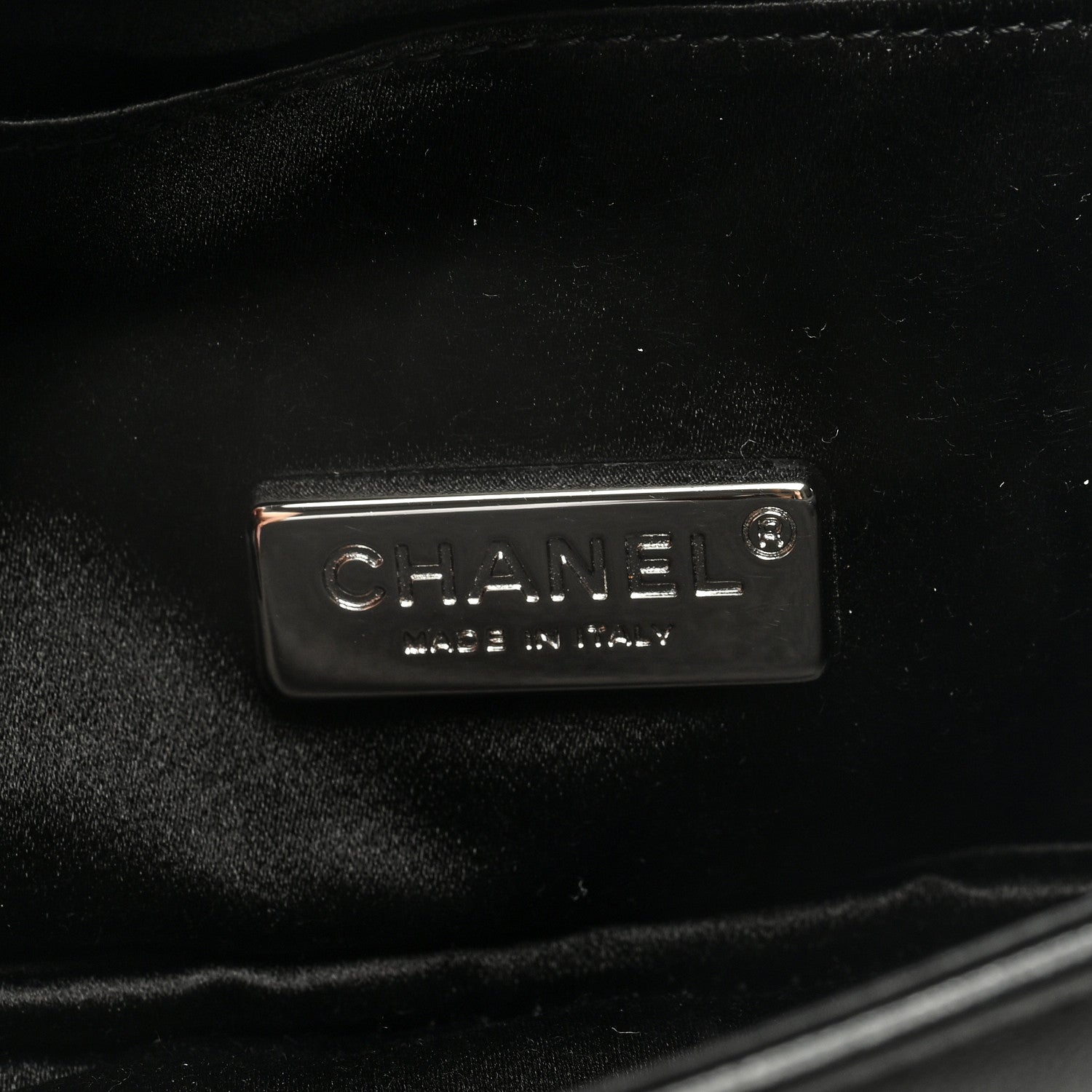Chanel Lambskin Quilted Butterfly Clutch With Chain Black 6 of 9