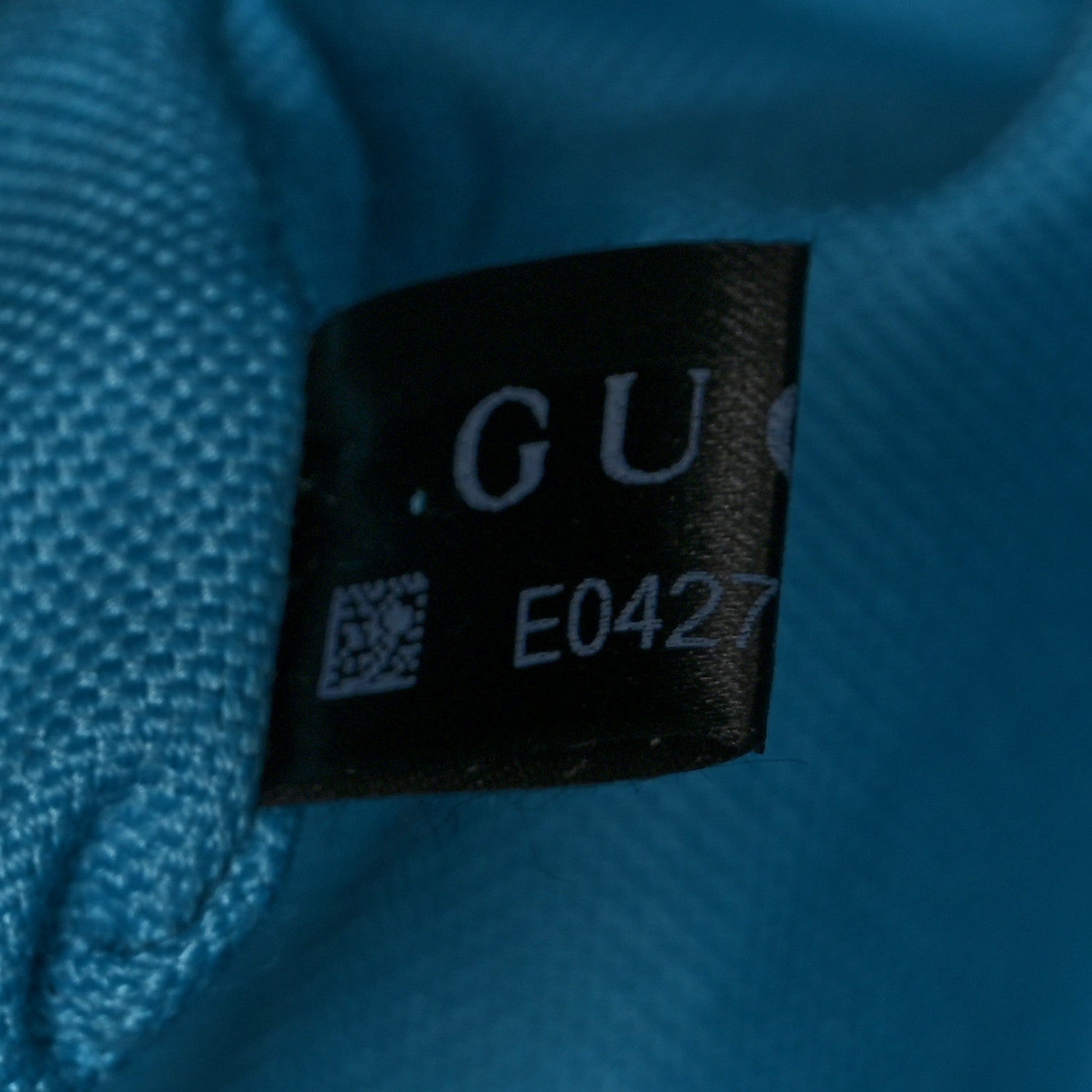 Gucci Rubber Effect GG Embossed Large Duffle Bag Bright Blue 6 of 9