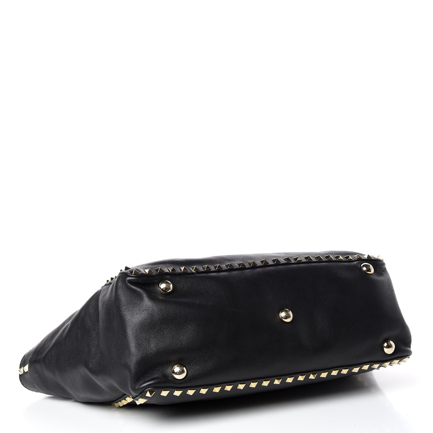 Valentino Garavani Vitello Medium Rockstud Tote Black 4 of 20