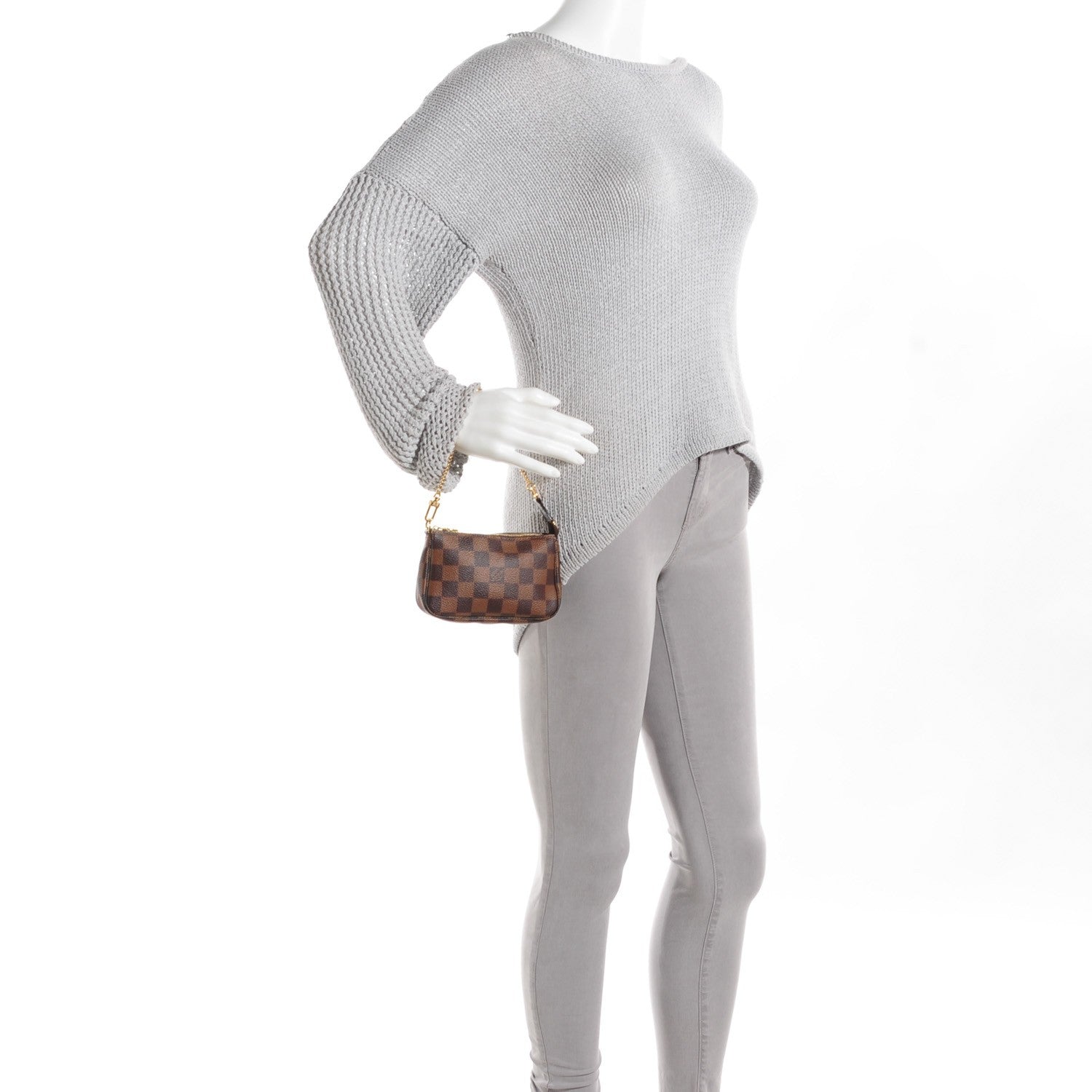 Louis Vuitton Damier Ebene Mini Pochette Accessories 2 of 9