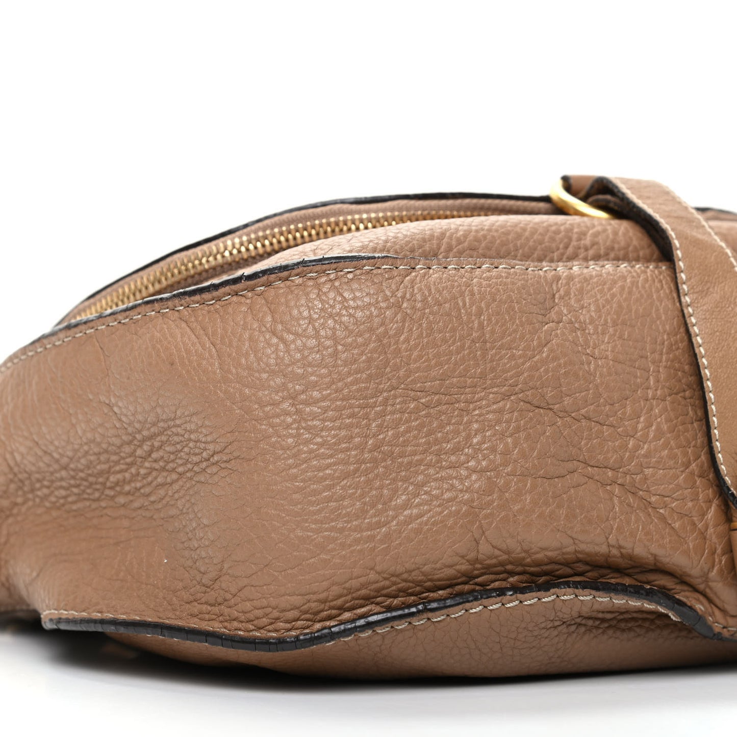 Calfskin Medium Marcie Round Zip Crossbody Nut