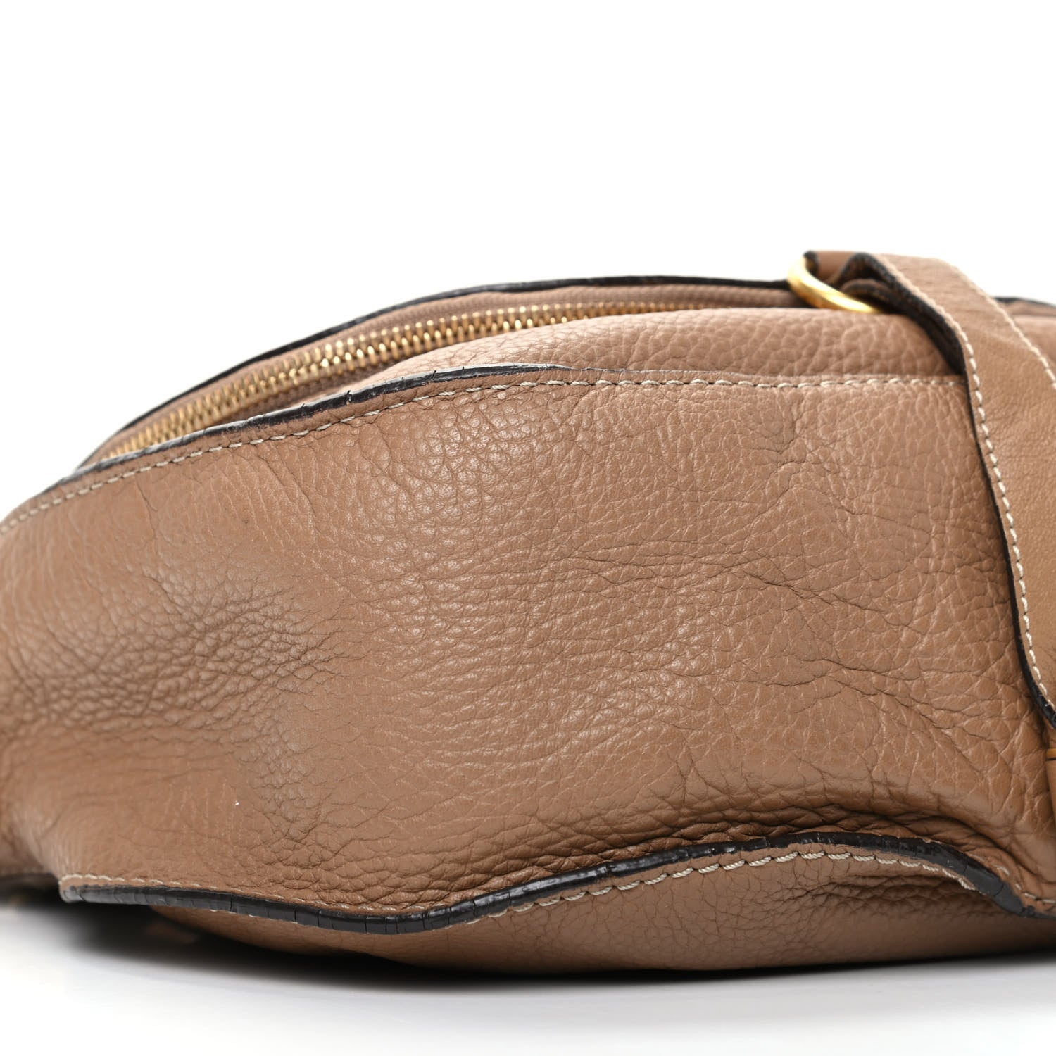 Chloe Calfskin Medium Marcie Round Zip Crossbody Nut 6 of 10