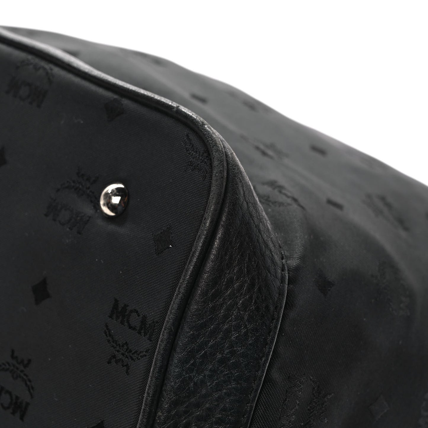 Nylon Monogram Bucket Black