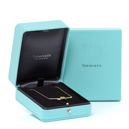 Tiffany 18K Yellow Gold Knot Necklace 6 of 6
