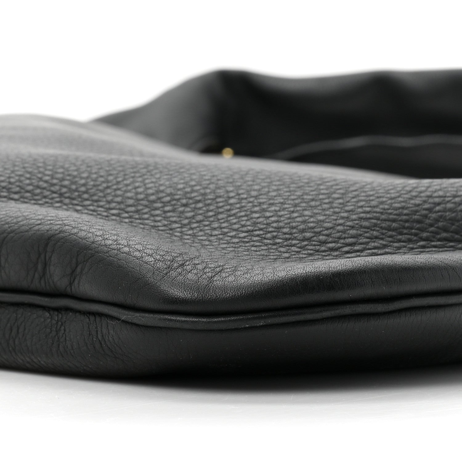 The Row Grained Calfskin Medium Everyday Shoulder Bag Black 8 of 9