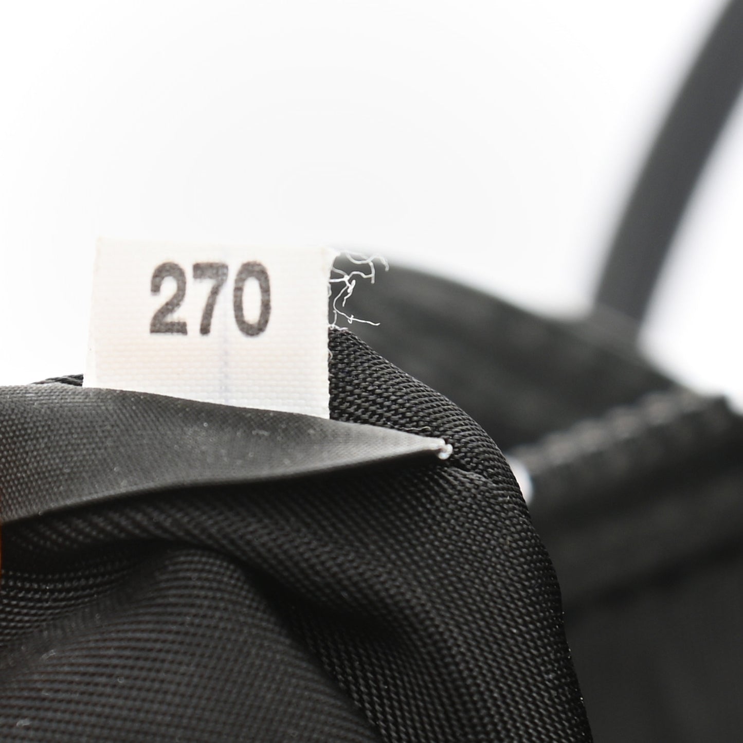 Tessuto Nylon Beaded Ricamo Bag Black